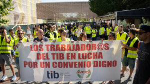 Los trabajadores del TIB comienzan su huelga