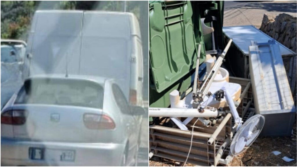 Cazados in fraganti tirando chatarra y escombros en Sóller