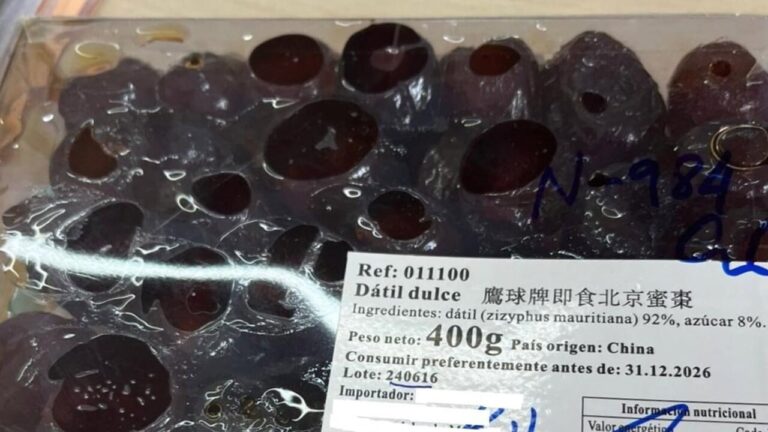 Intervenido un lote de fruta desecada de China por no indicar en su etiquetado conservantes que pueden dar alergia