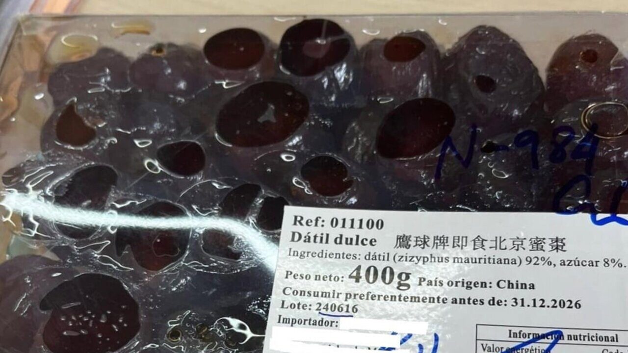Intervenido un lote de fruta desecada de China por no indicar en su etiquetado conservantes que pueden dar alergia