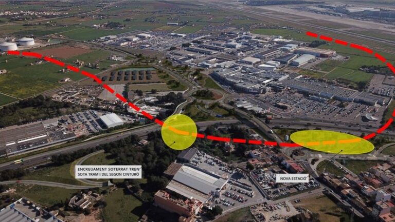 El Consell adapta el segundo cinturón para hacerlo compatible con el futuro tren a Llucmajor
