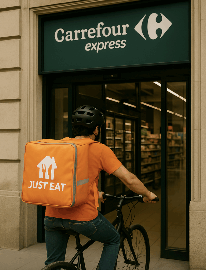 Carrefour se sube al reparto exprés en Palma con Just Eat