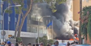 Incendio en hotel de Palmanova