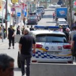 Agentes de la Policía Local en una calle del área de Playa de Palma.