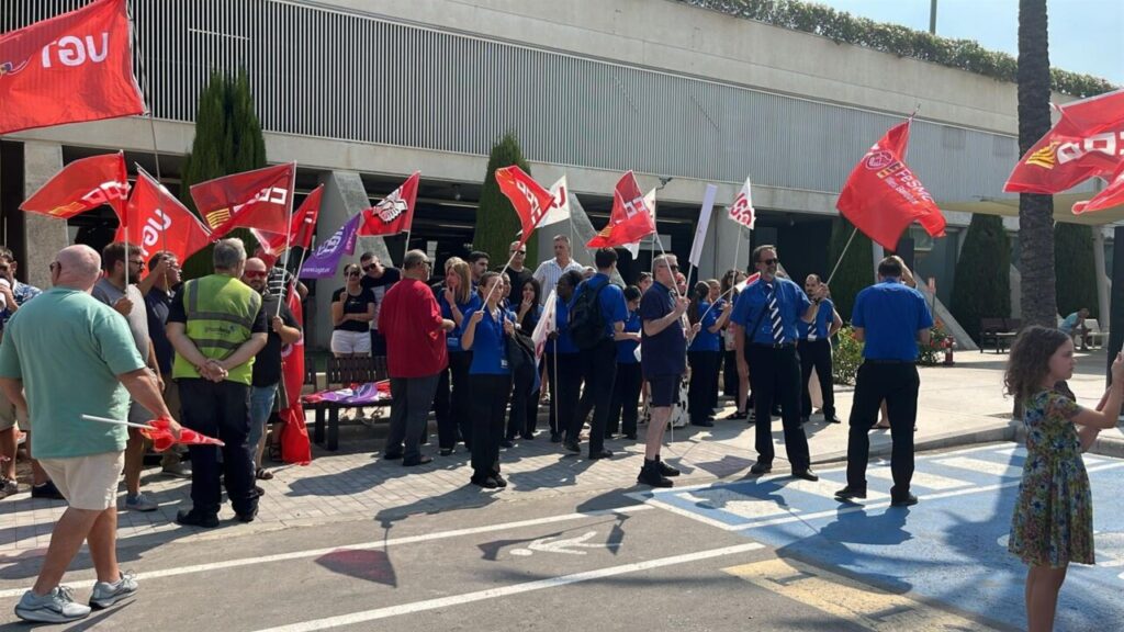 trabajadores del handling aeropuerto