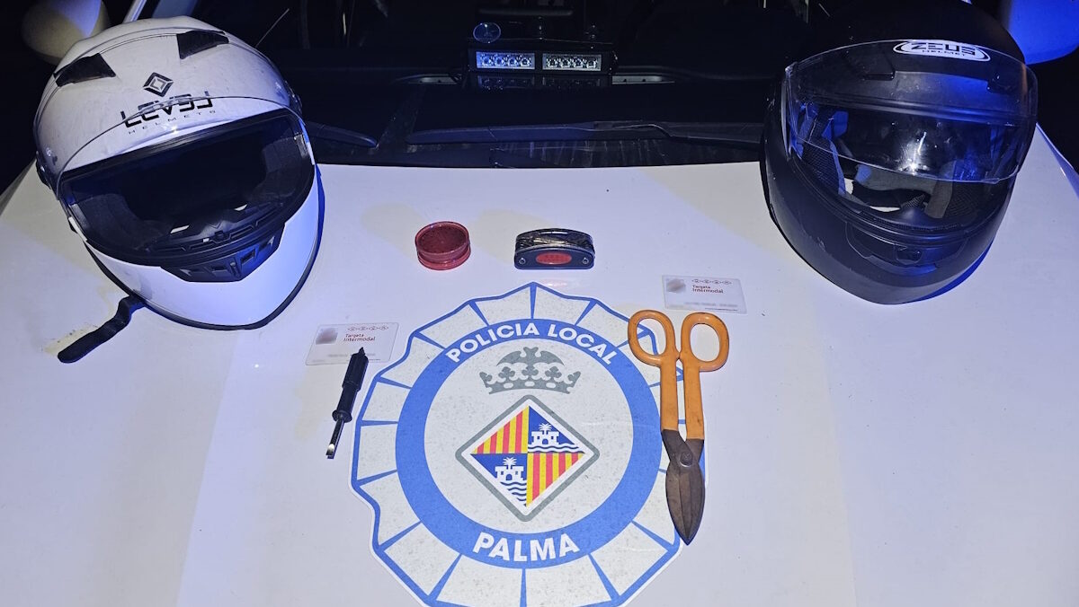 Persecución de película en Palma: motos robadas, un detenido y dos menores implicados