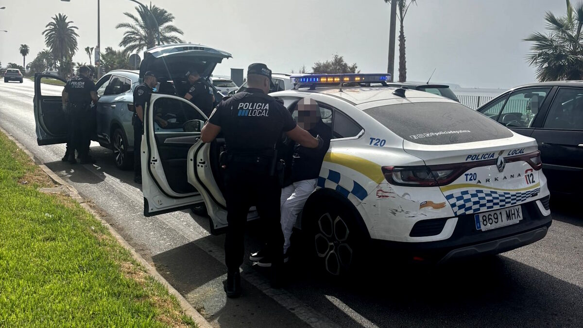 Detenido en Palma un carterista reincidente tras una persecución