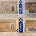 Carnés de conducir colombianos falsificados