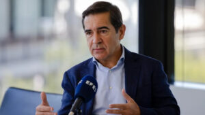 El presidente del BBVA, Carlos Torres, en una entrevista con EFE. EFE/Daniel González