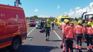 Dos heridos en un accidente entre un camión y un todoterreno en Santanyí
