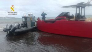 La Guardia Civil intercepta 521 kilos de cocaína en una narcolancha