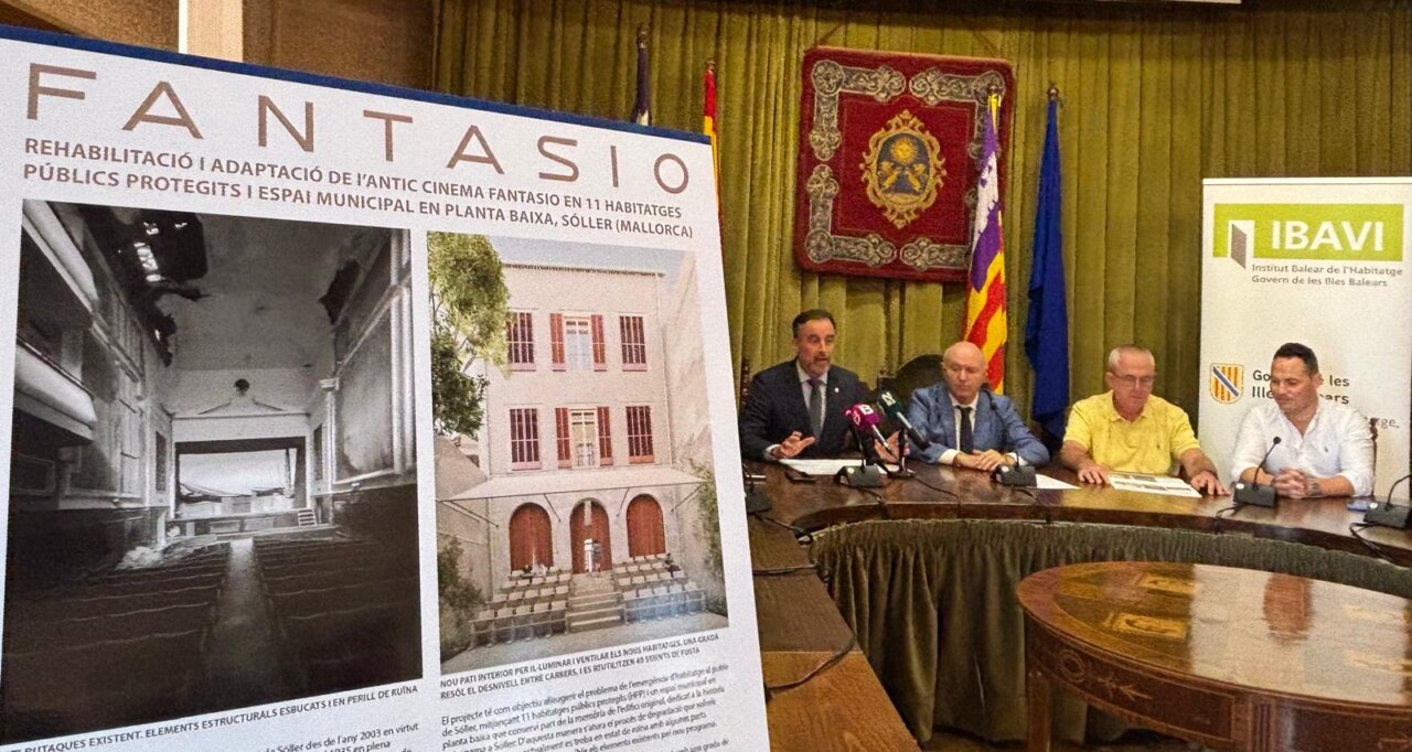 Presentación del proyecto de rehabilitación del cine Fantasio en Sóller