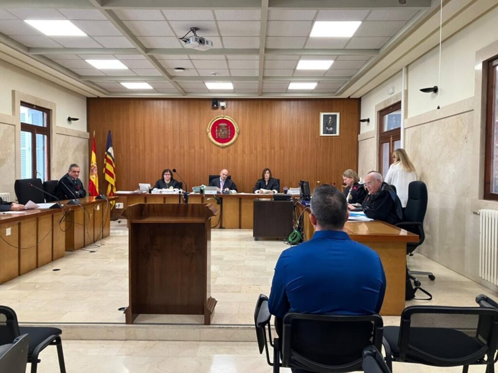 Vista del juicio del policía local acusado de atropello mortal en Palma.
