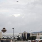 Vista del aeropuerto de Palma con aviones en la pista