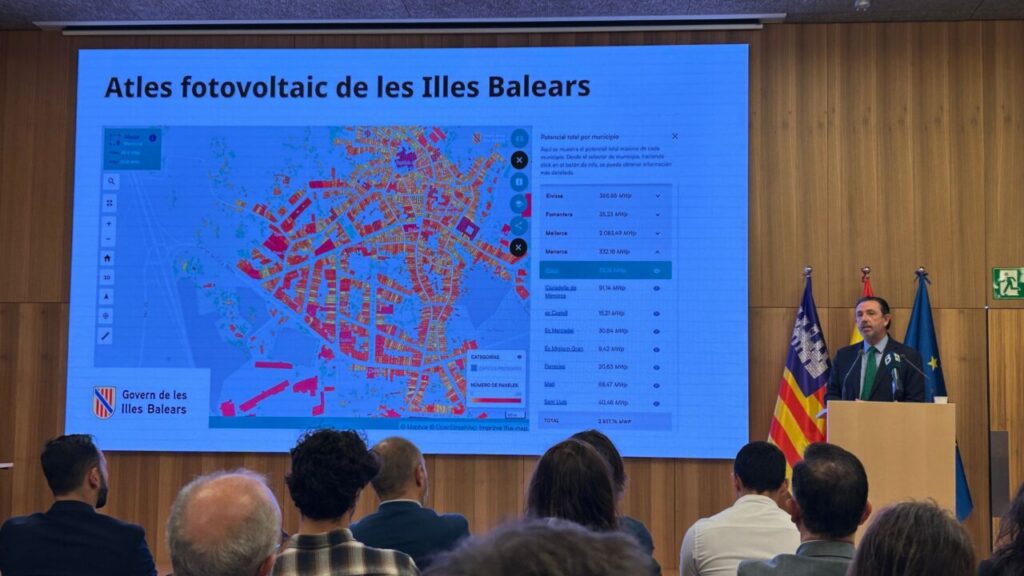 Presentación de la aplicación Atlas sobre energía solar en Baleares