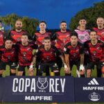 Equipo del CD Sant Jordi posando antes del partido de la Copa del Rey