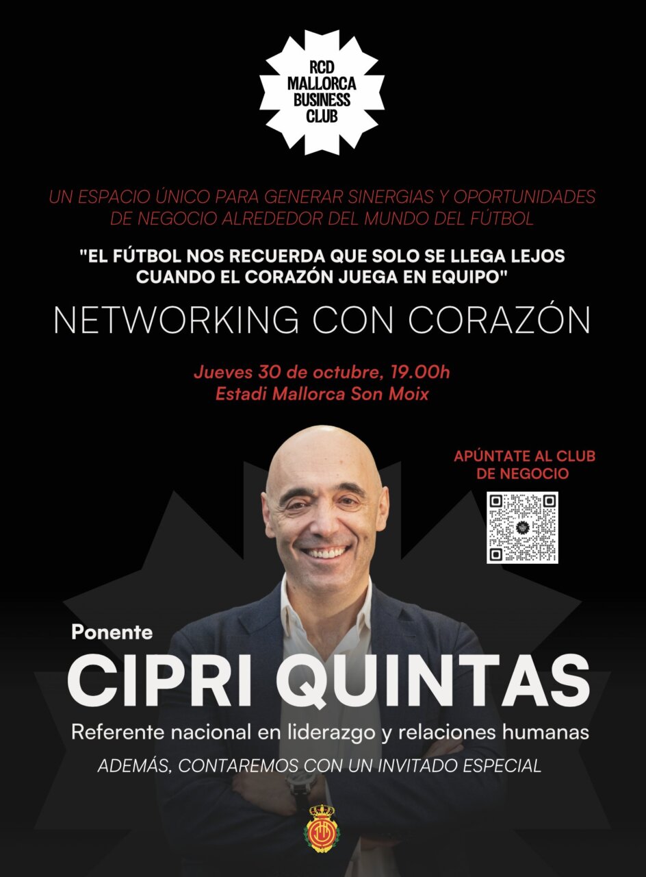 Cipri Quintas en el evento del RCD Mallorca Business Club