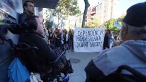 Concentración de trabajadores en el Tamib por mejoras laborales