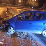 Accidente frente Torre de Paraires