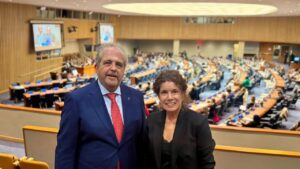 Representantes del Consell de Mallorca en la ONU apoyando al pueblo saharaui