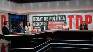 Panel de debate sobre política general en el programa Torn de Paraula