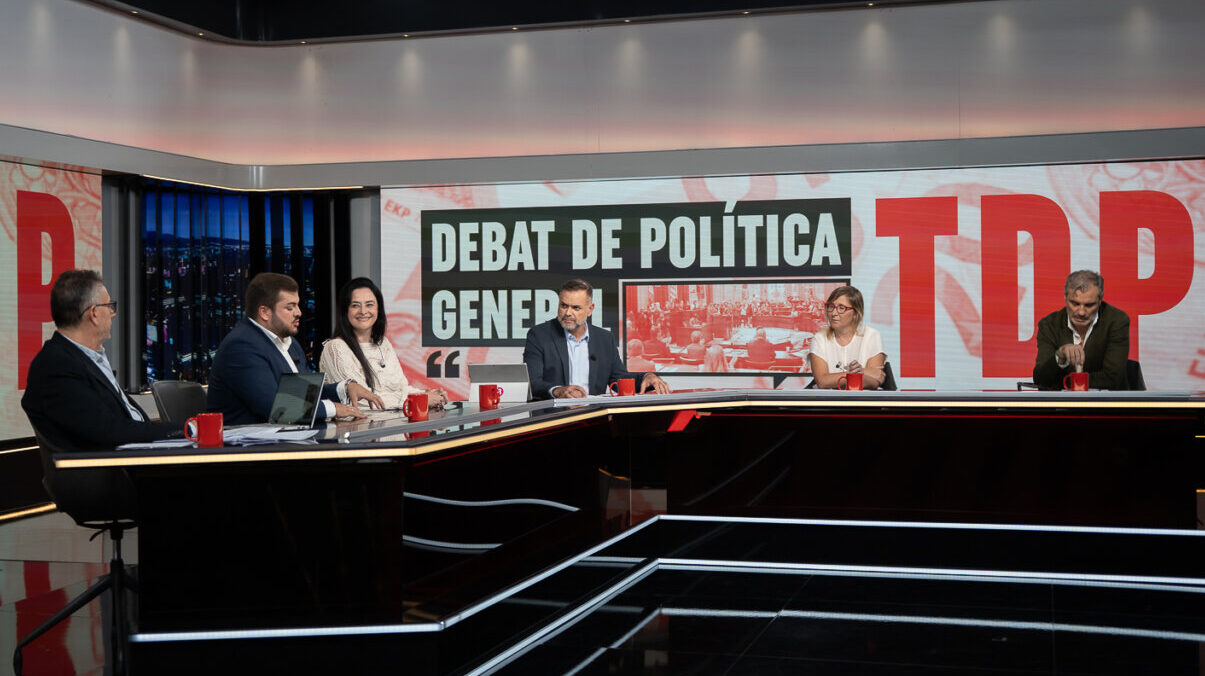 Panel de debate sobre pol&iacute;tica general en el programa Torn de Paraula