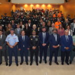 Grupo de agentes y autoridades en la Diada de la Policía Local de Marratxí