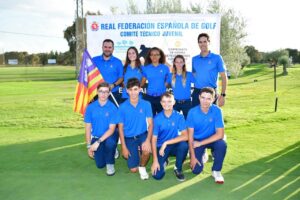 Equipo balear de golf infantil en el campeonato de España