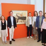 Inauguración de la exposición de Joan Miró en el Museu de Mallorca
