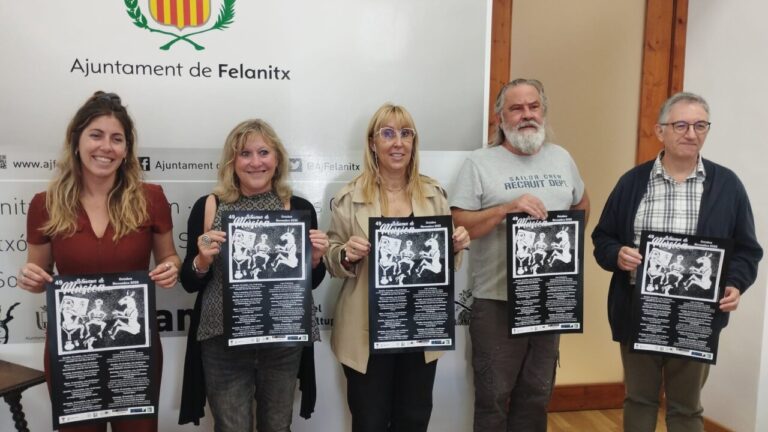 Presentación de la 49ª Semana de Música en Felanitx con carteles promocionales.