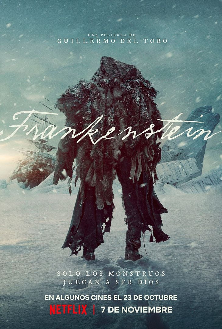 Póster de la película Frankenstein dirigida por Guillermo del Toro