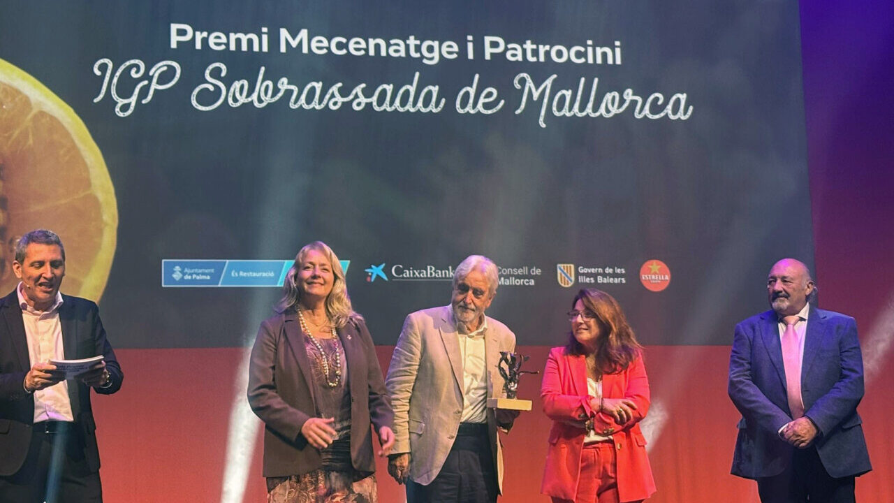 La IGP Sobrassada de Mallorca, galardonada en los Premis Gastron&ograve;mics Mallorca 2025
