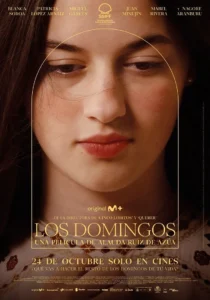 Cartel de la película Los Domingos con una joven pensativa
