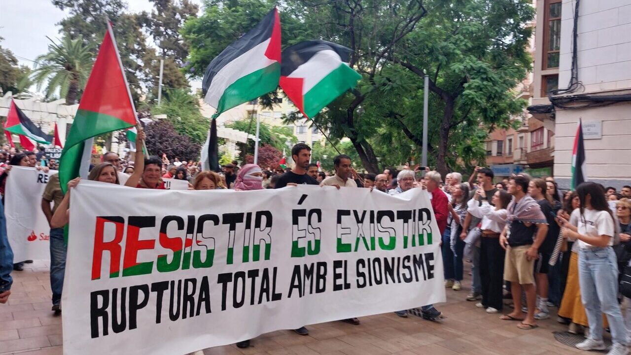Manifestación pro Palestina en Palma