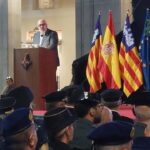 Martínez hablando en la Diada de la Policía Local en Palma