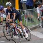 Mavi García compitiendo en el Europeo de ciclismo 2025