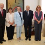 Marga Prohens y Isidro Fainé en reunión sobre acción social en Baleares