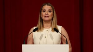 Marga Prohens hablando sobre la repatriación de menores argelinos