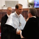 Rafa Nadal recibiendo el título de doctor honoris causa en Salamanca