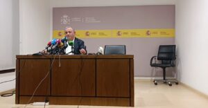 Rueda de prensa del delegado del Gobierno en Baleares, Alfonso Rodríguez.