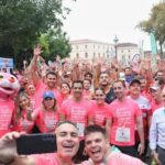Selfie grupal en la carrera solidaria contra el cáncer en Palma.