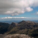 Vista panorámica de la Serra de Tramuntana con nubes