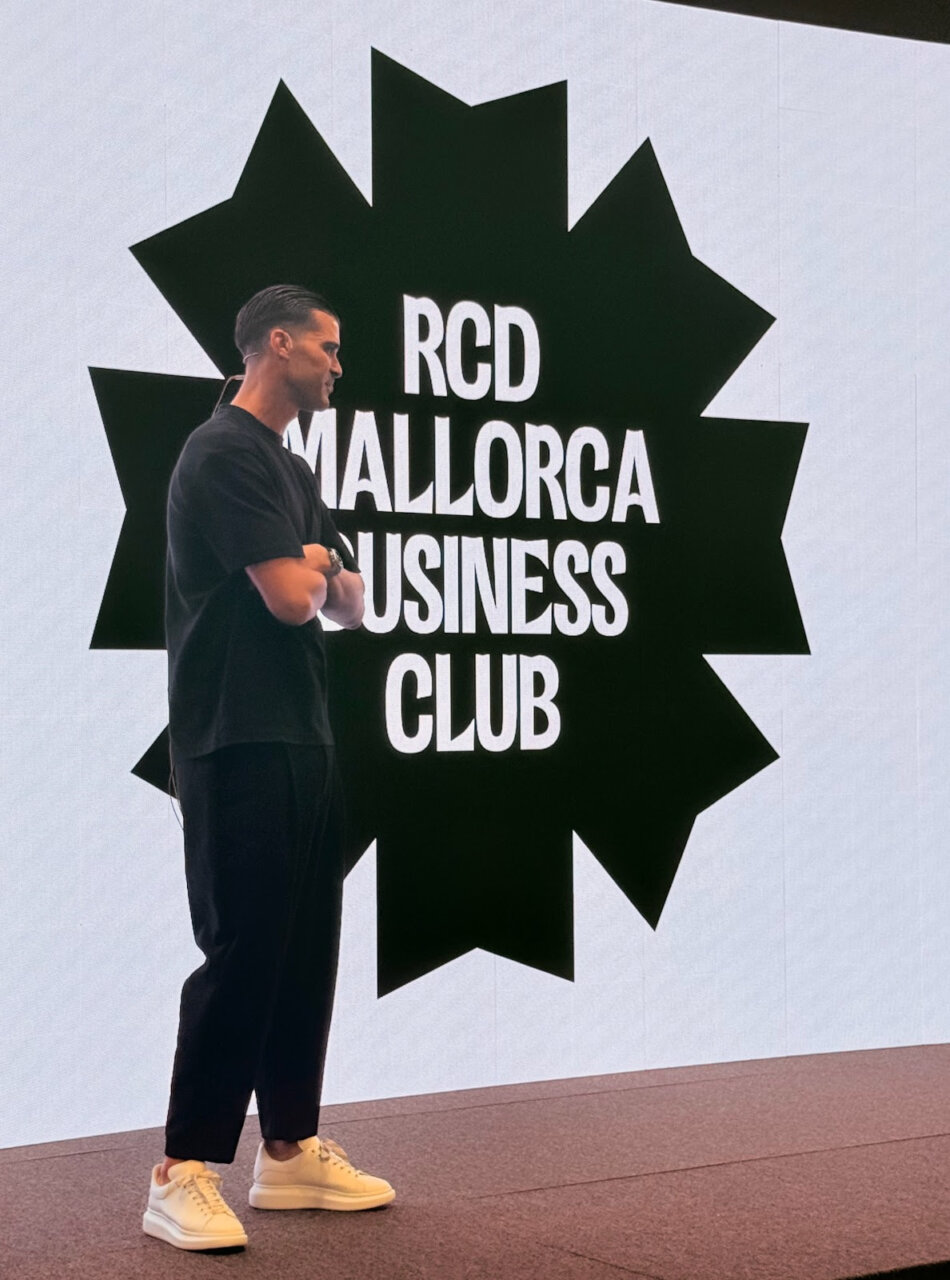 Cipri Quintas durante su ponencia en el RCD Mallorca Business Club