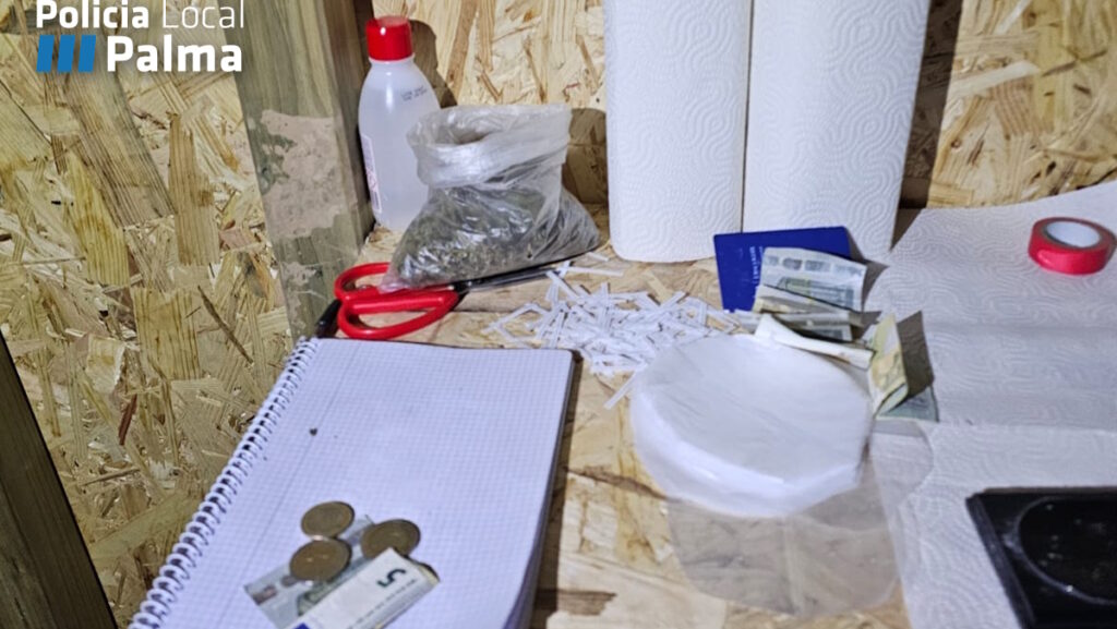 Desmantelada otra caseta utilizada como punto de venta de droga en Son Banya