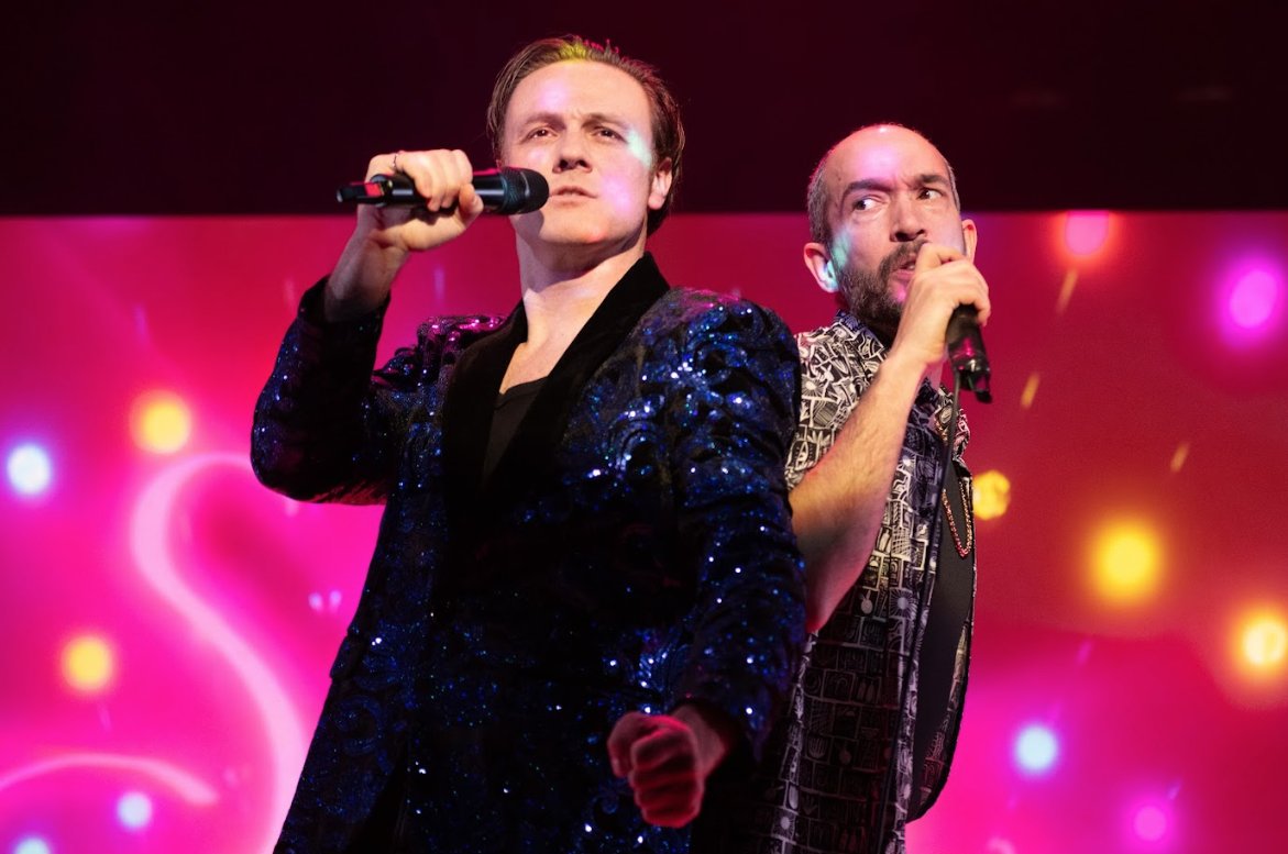 Actores en escena durante la obra Los dos hidalgos de Verona en Palma.