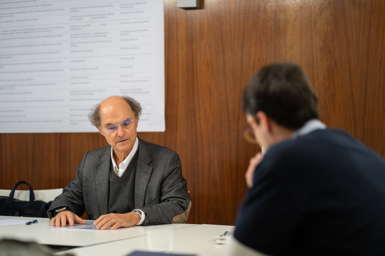 Lluis Quetglas durante una entrevista en el Circulo de Economía.