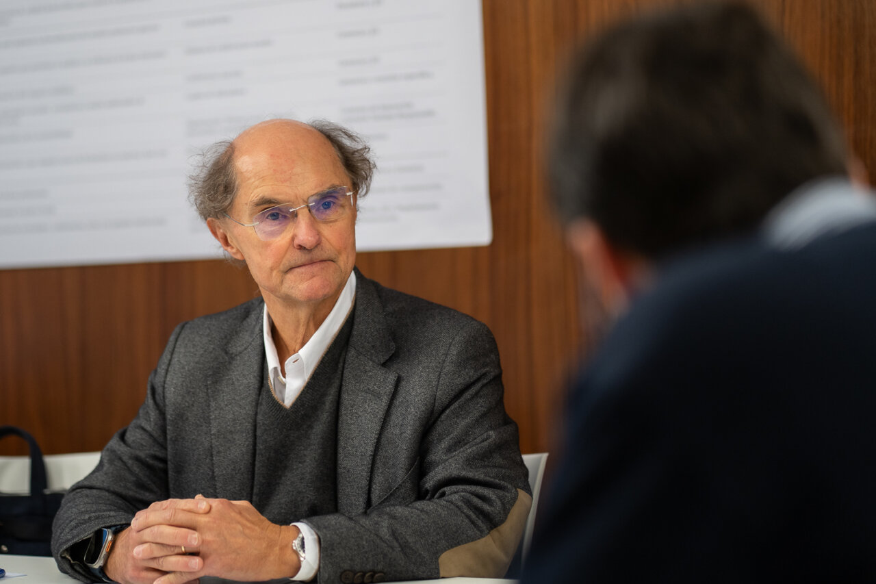 Lluis Quetglas durante una entrevista en el Circulo de Economía.