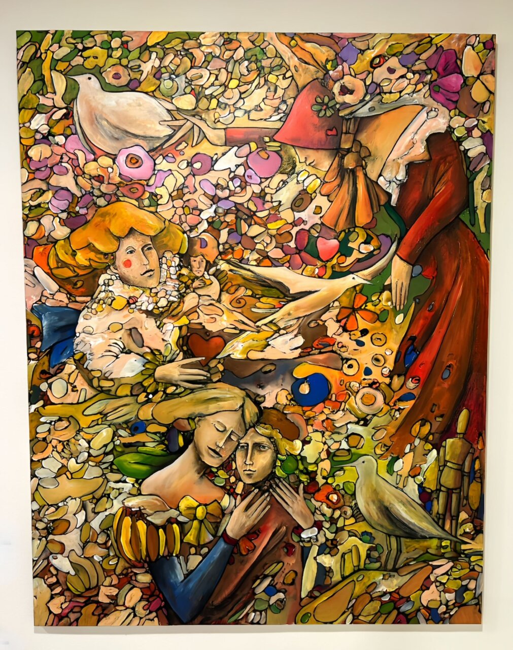 Pintura vibrante de Martín Garrido en la exposición Art Home.