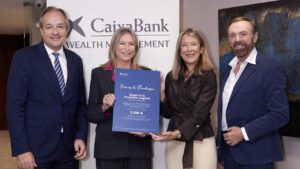 Entrega del Premio de Filantropía a angel24 por CaixaBank en Baleares