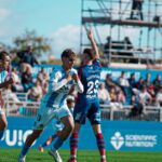 Jugadores del Atlético Baleares celebrando un gol en el derbi contra Poblense